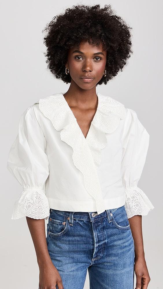 POSSE Beryl Cross Over Blouse | Shopbop Product Image