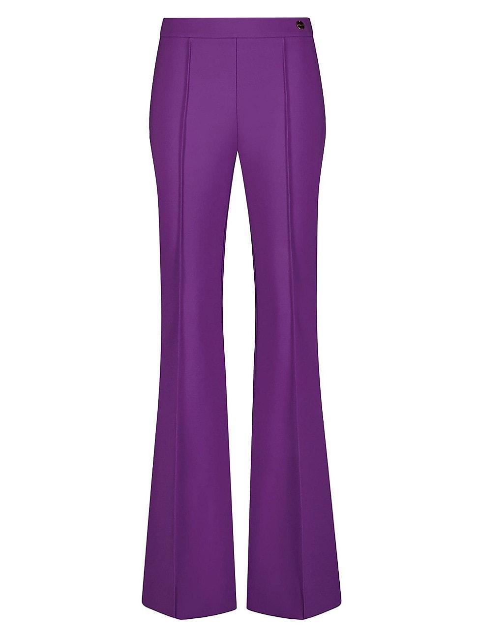 Womens Lola High Density Crepe Stretch Cropped Flare Trousers Product Image