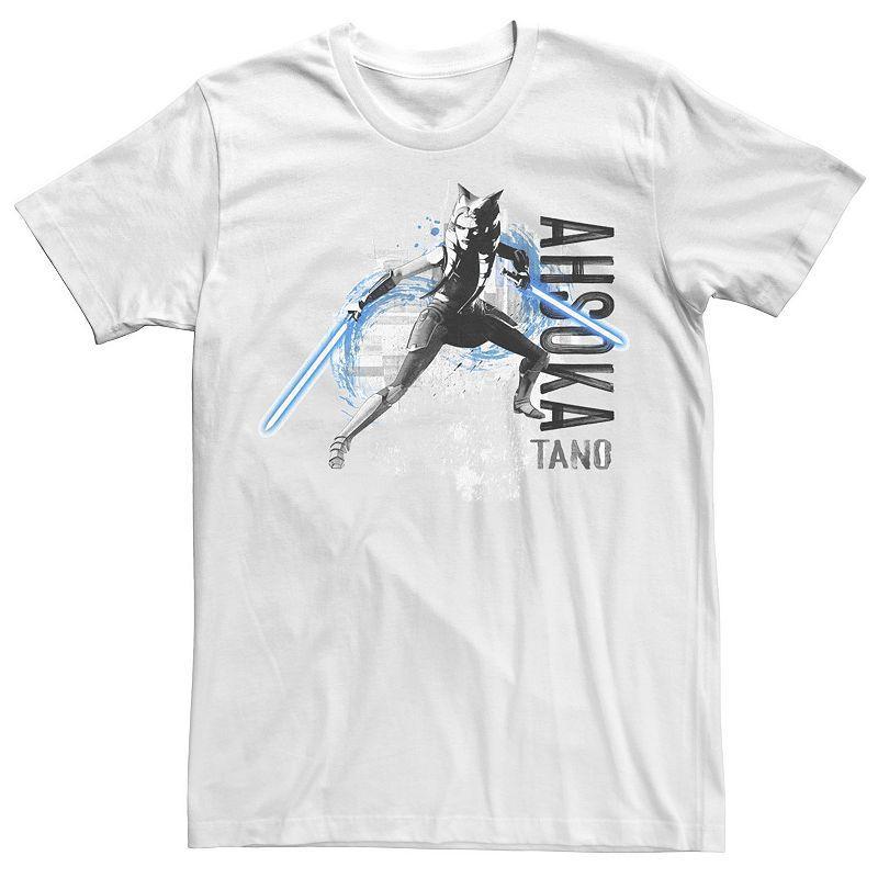 Men's Star Wars The Clone Wars Ahsoka Painted Tee, Size: Large, White Product Image