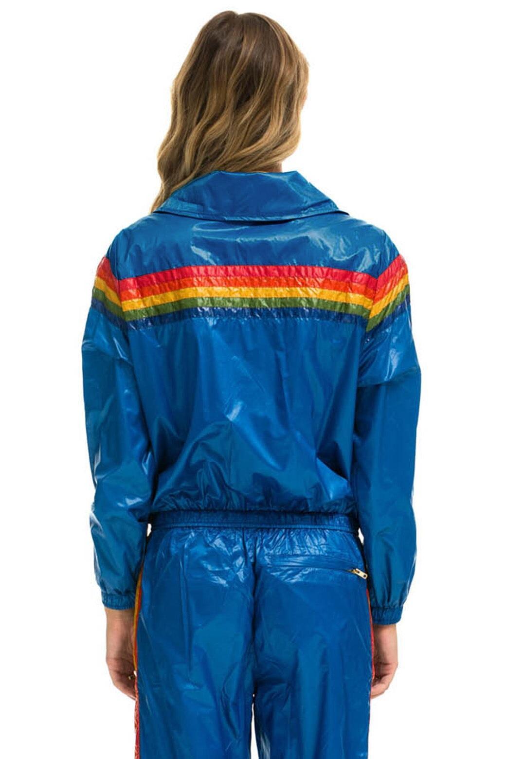 5 STRIPE WINDBREAKER -  SNORKEL BLUE Female Product Image