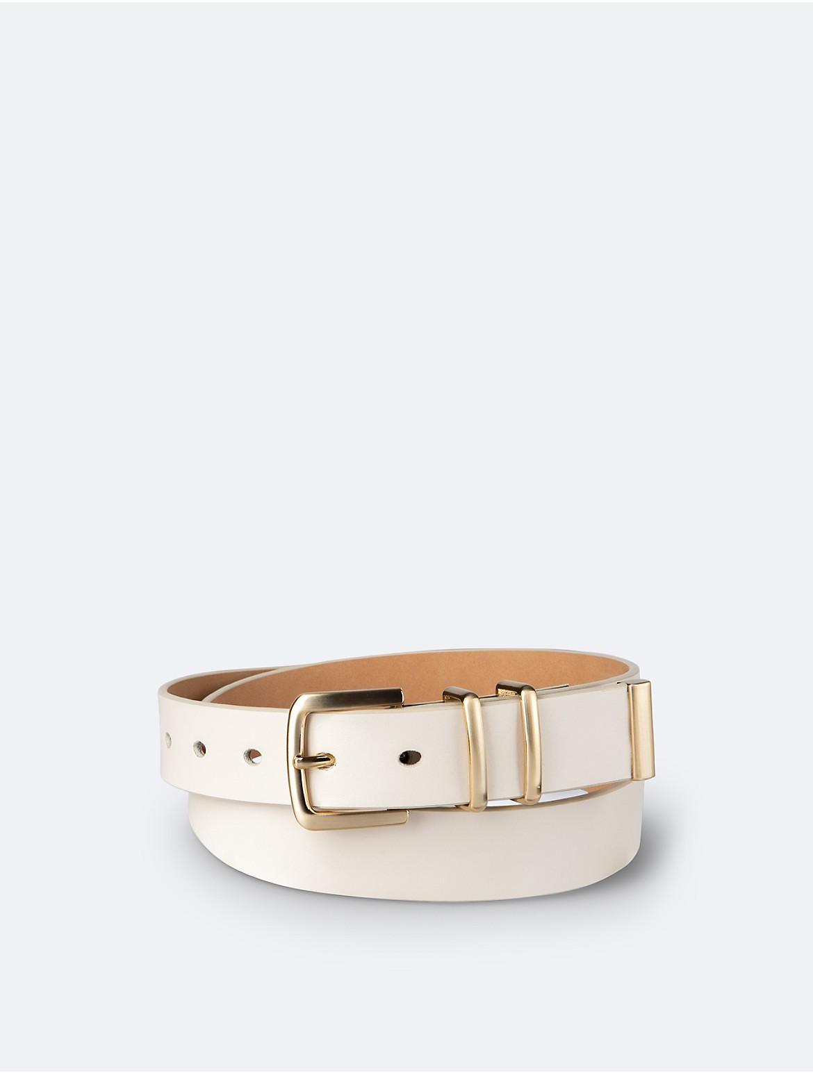 Calvin Klein Womens Modern Harness Buckle Belt - Neutral - L Product Image