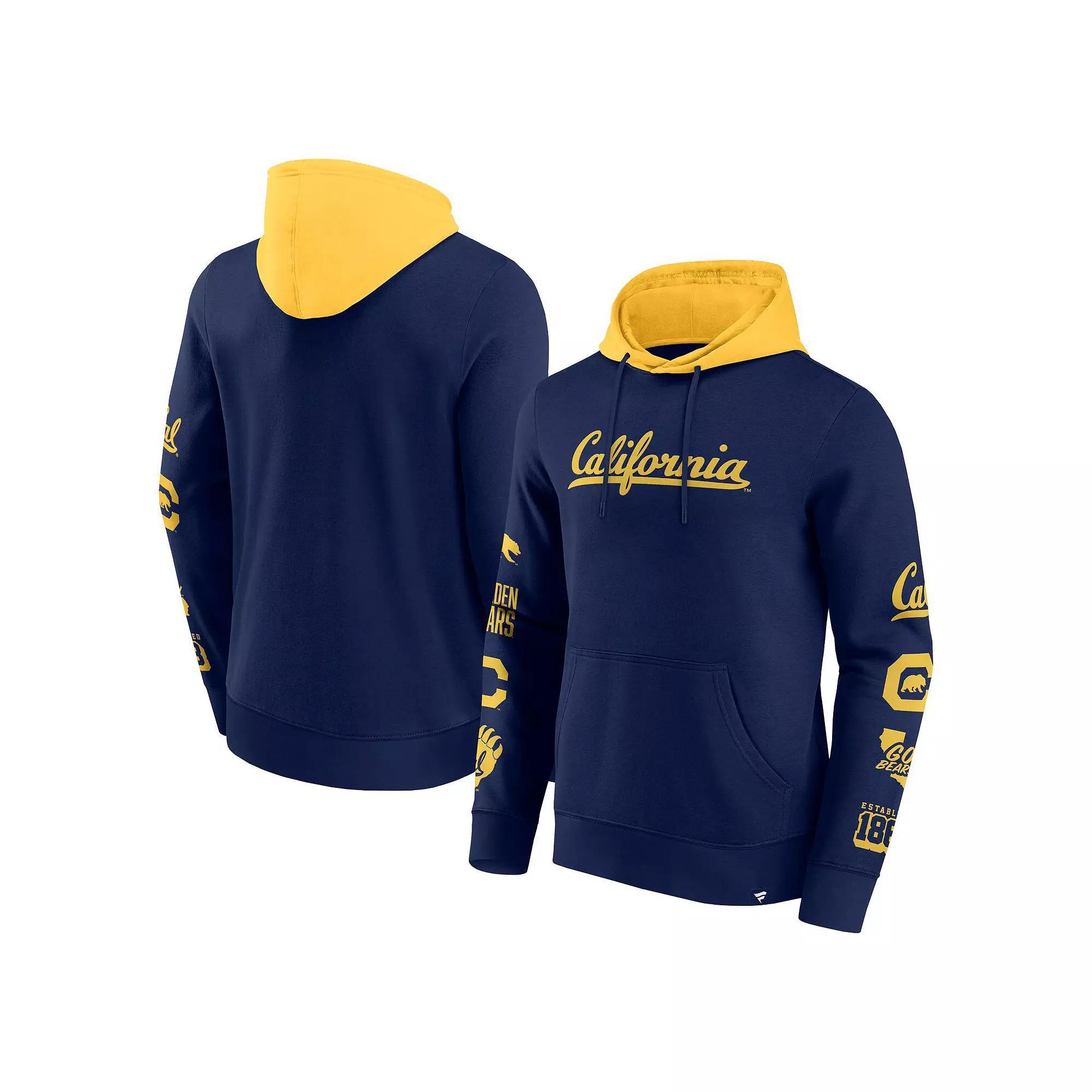 Men's Fanatics Red/White Wisconsin Badgers Color Block Badge Fleece Pullover Hoodie,  Product Image