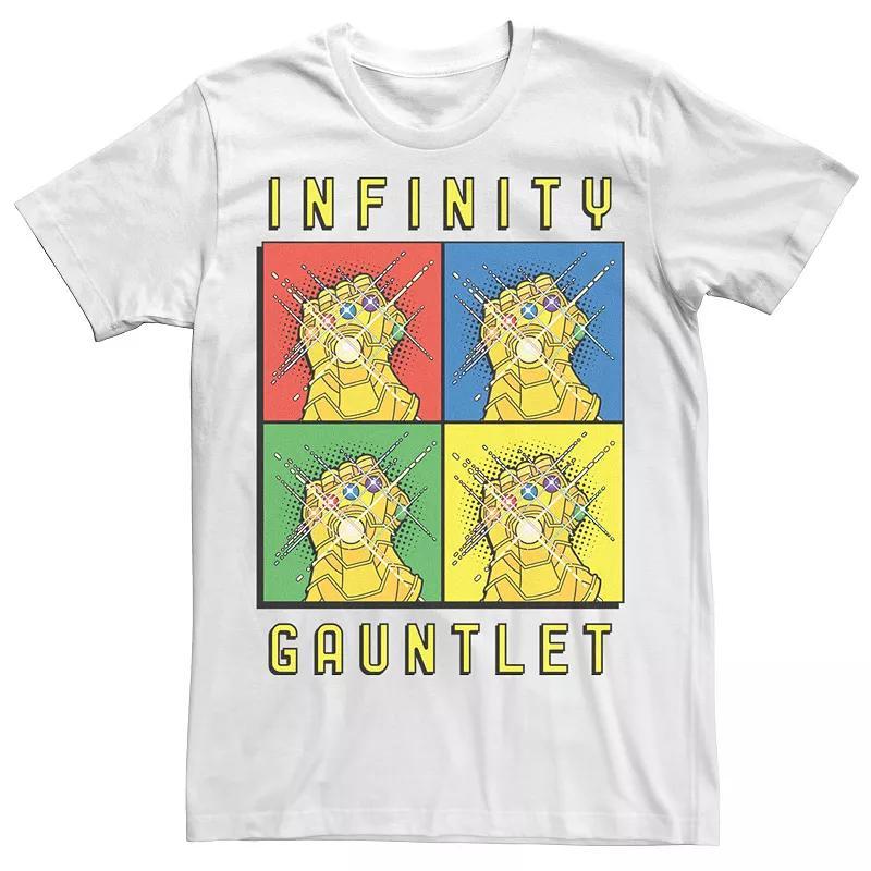 Men's Marvel Avengers Infinity Gauntlet Pop Art Box Up Tee, Size: XXL, White Product Image