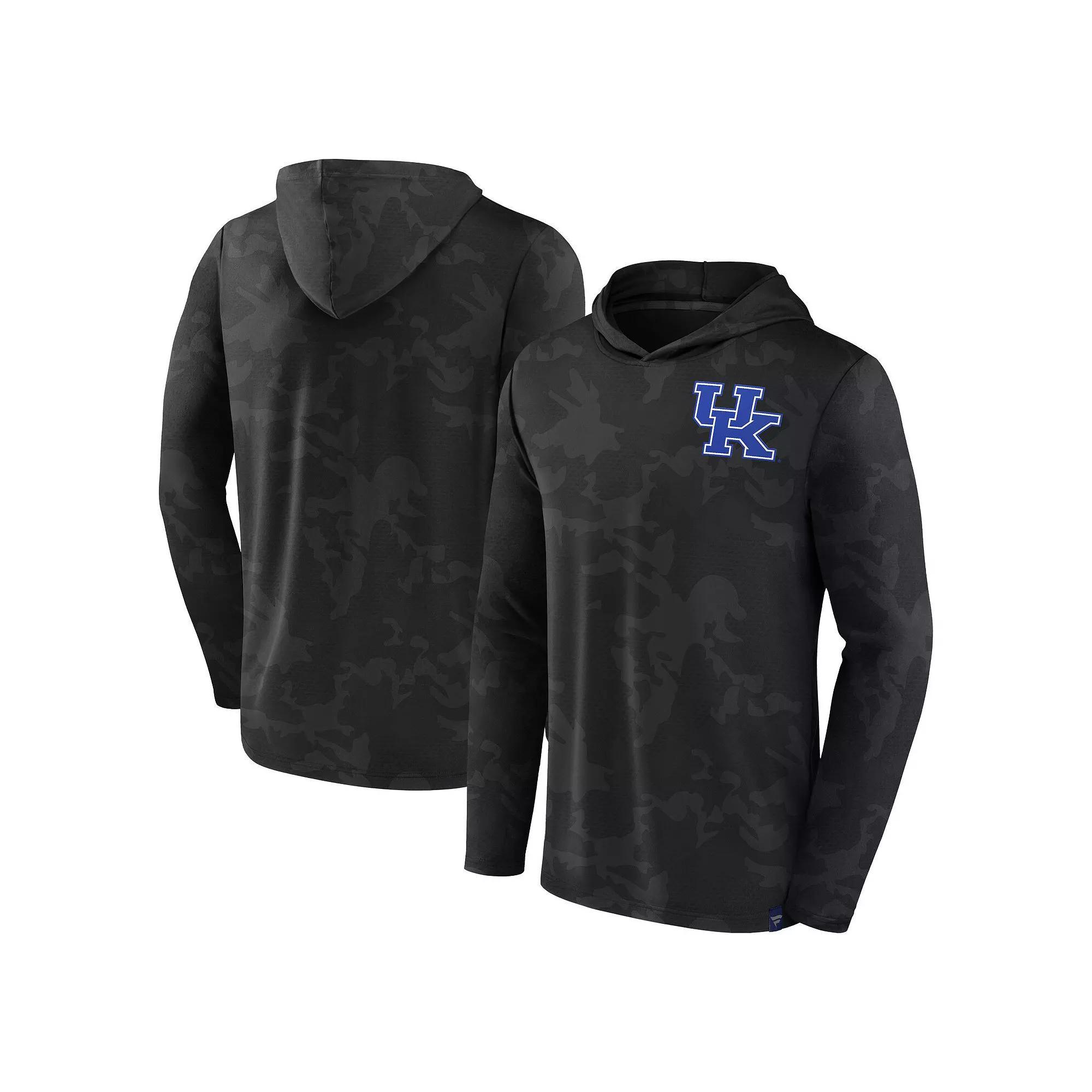 Men's Fanatics Branded  Black Kentucky Wildcats Camo Hoodie Long Sleeve T-Shirt, Size: Medium Product Image