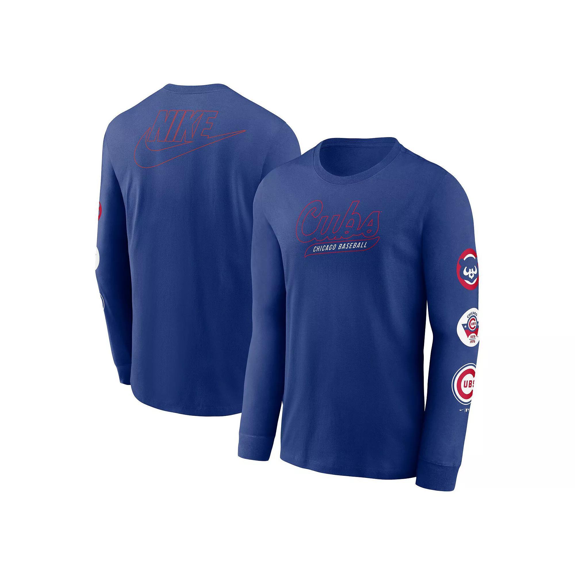 Men's Nike Black San Francisco Giants Cooperstown Collection Knockout Long Sleeve T-Shirt,  Product Image