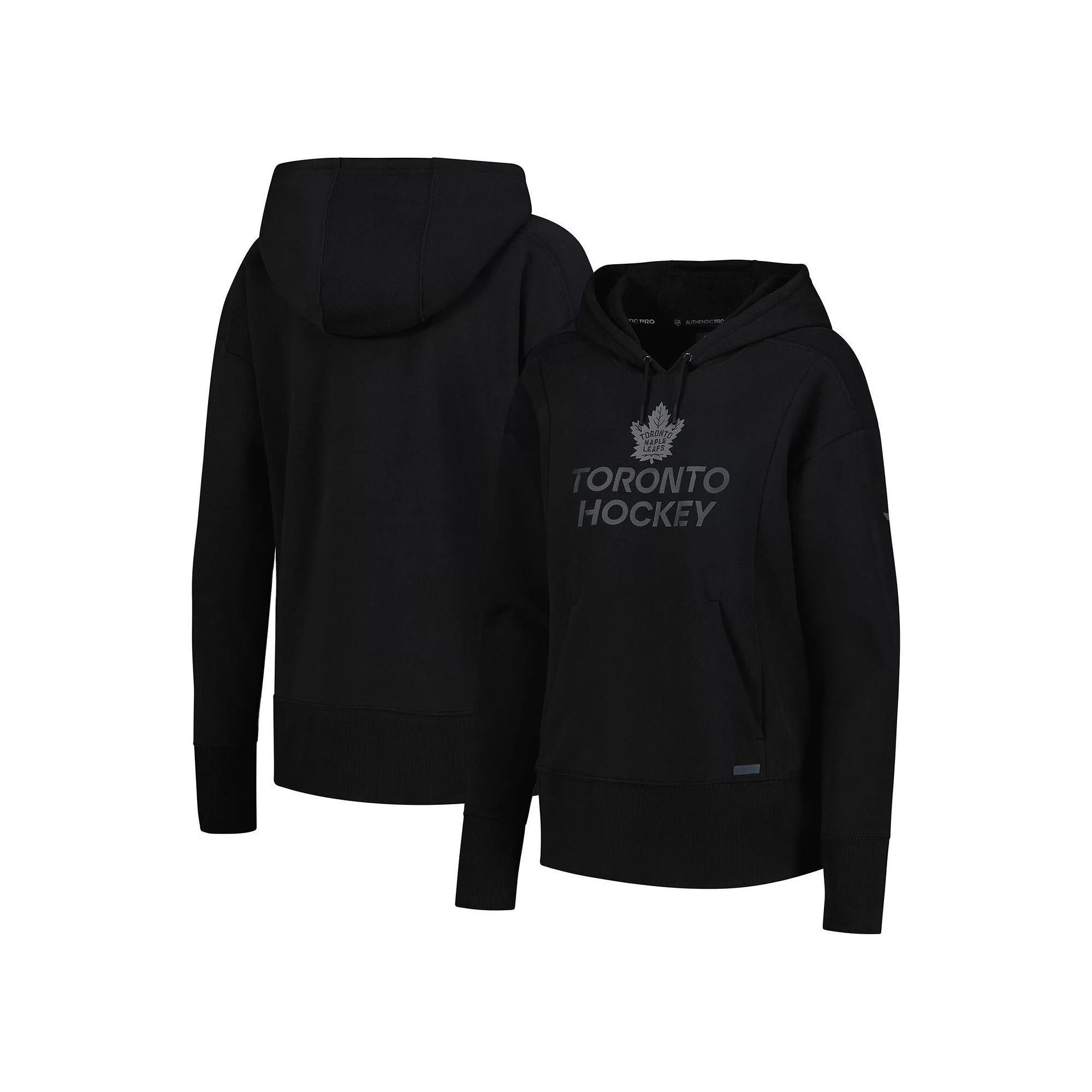 Women's Fanatics Black Toronto Maple Leafs Authentic Pro Road Pullover Hoodie, Size: Large, Mpl Black Product Image