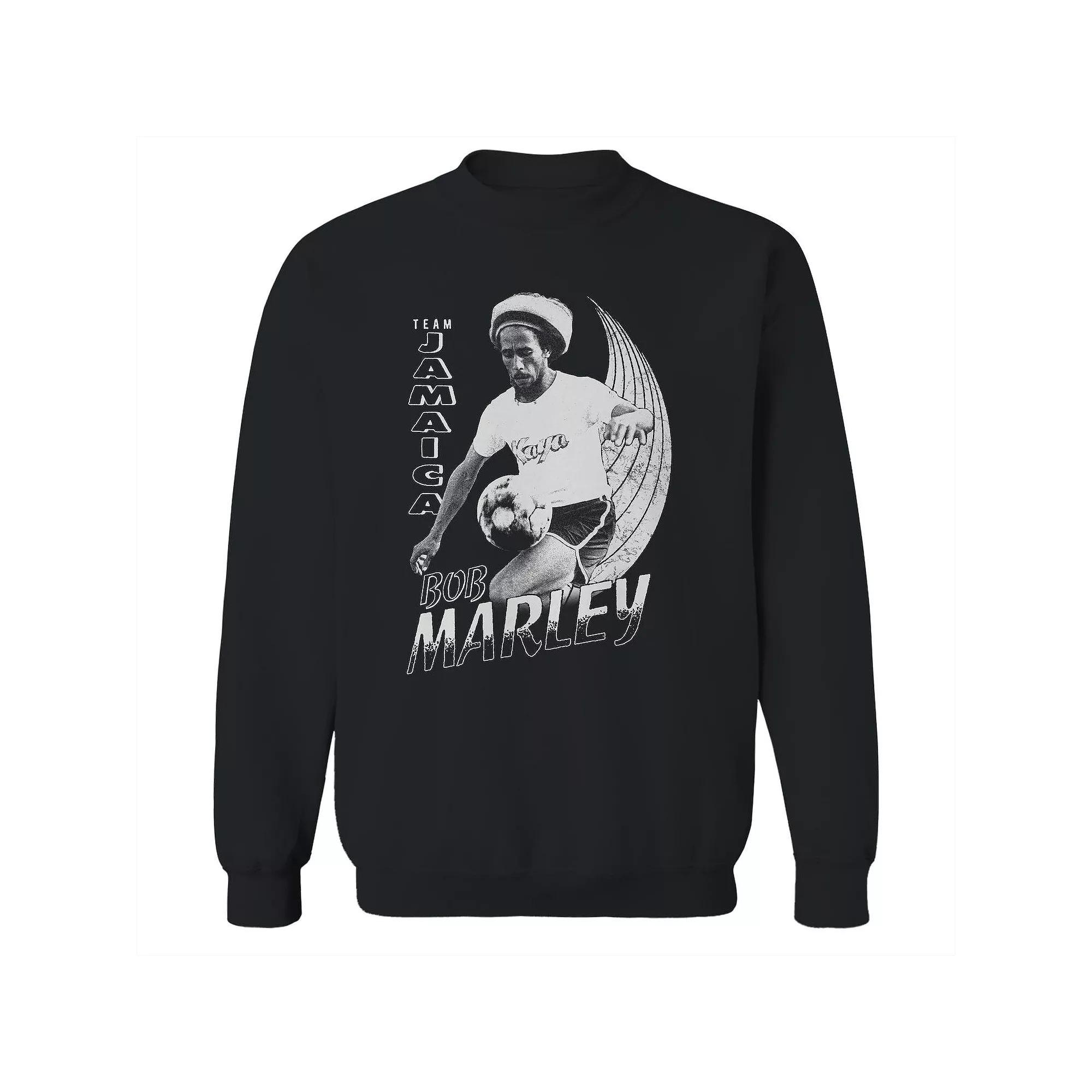 Junior's Bob Marley Team Jamaica Soccer Graphic Fleece Sweatshirt, Women's,  Product Image