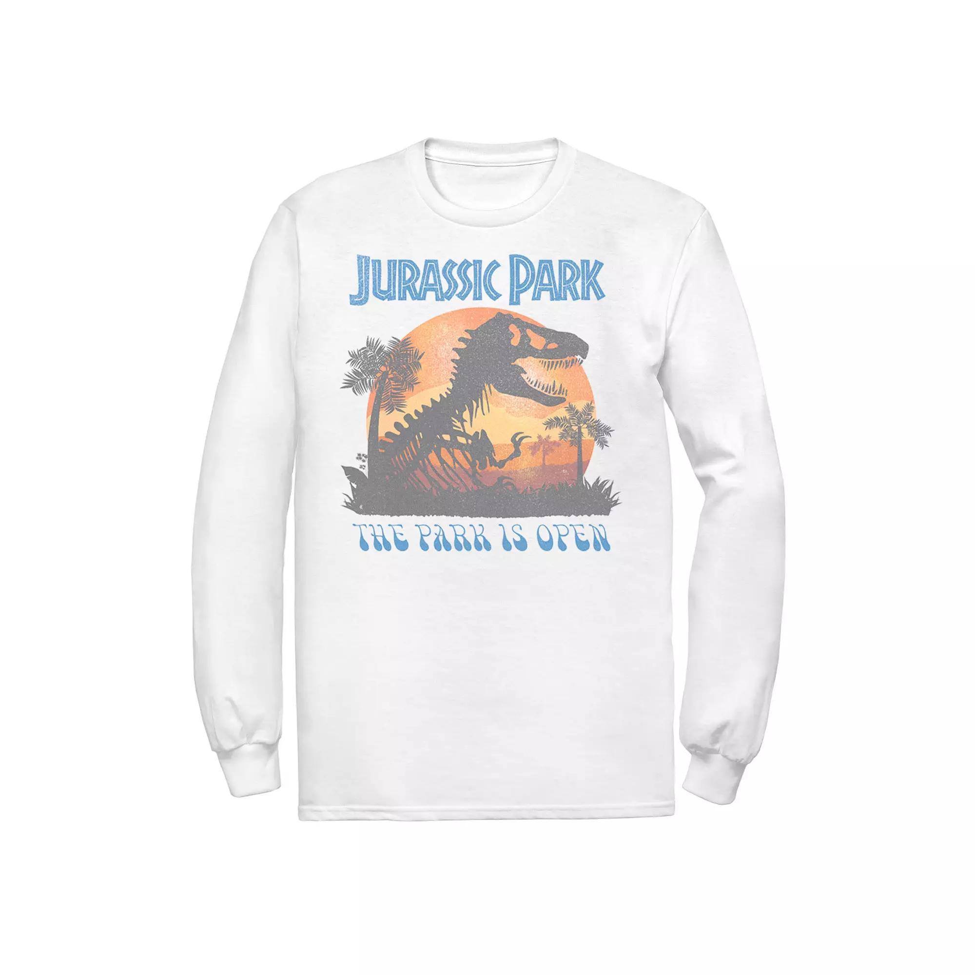 Men's Jurassic Park T Rex Sunset Portrait Tee,  Product Image