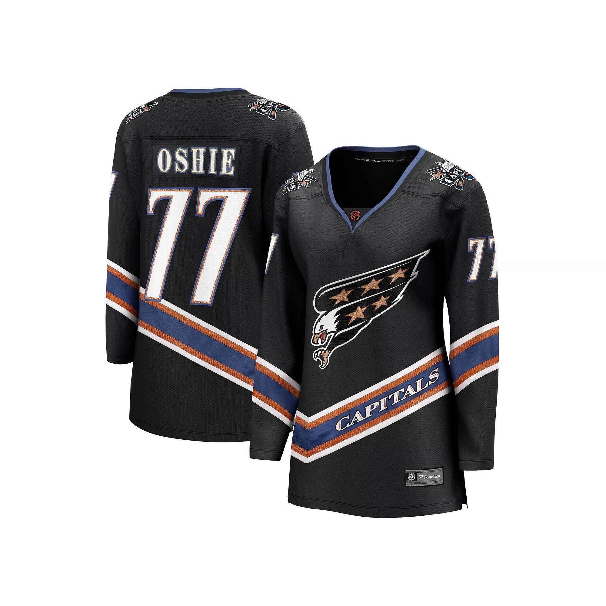 Women's Fanatics Branded TJ Oshie Black Washington Capitals Special Edition 2.0 Breakaway Player Jersey,  Product Image