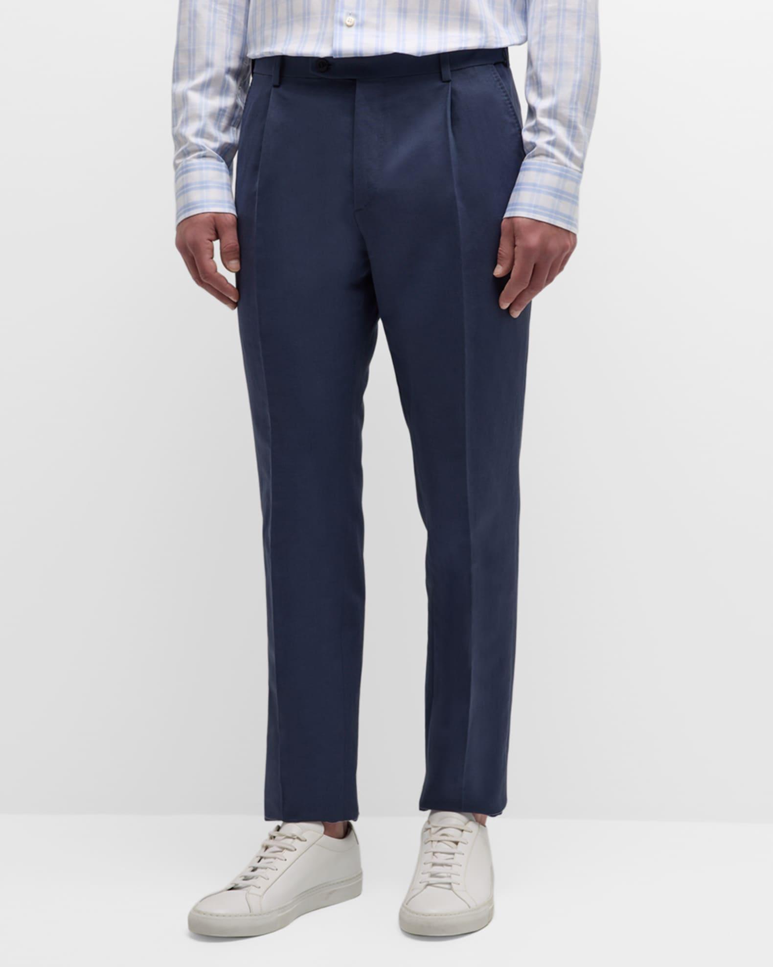 Men's Journey Slim Linen Trousers Product Image