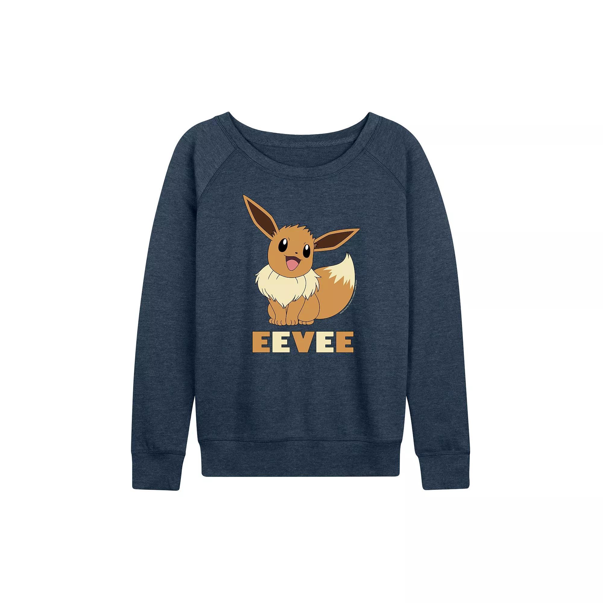 Women's Pokemon Eevee French Terry Long Sleeve Tee,  Product Image