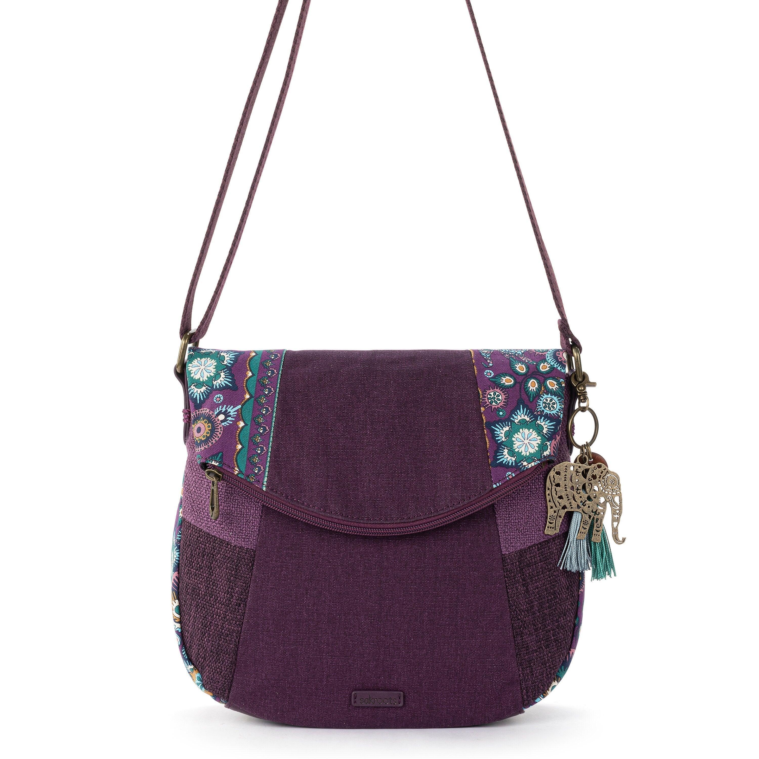 The Sak Artist Circle Foldover Crossbody (Royal Seascape) Cross Body Handbags Product Image