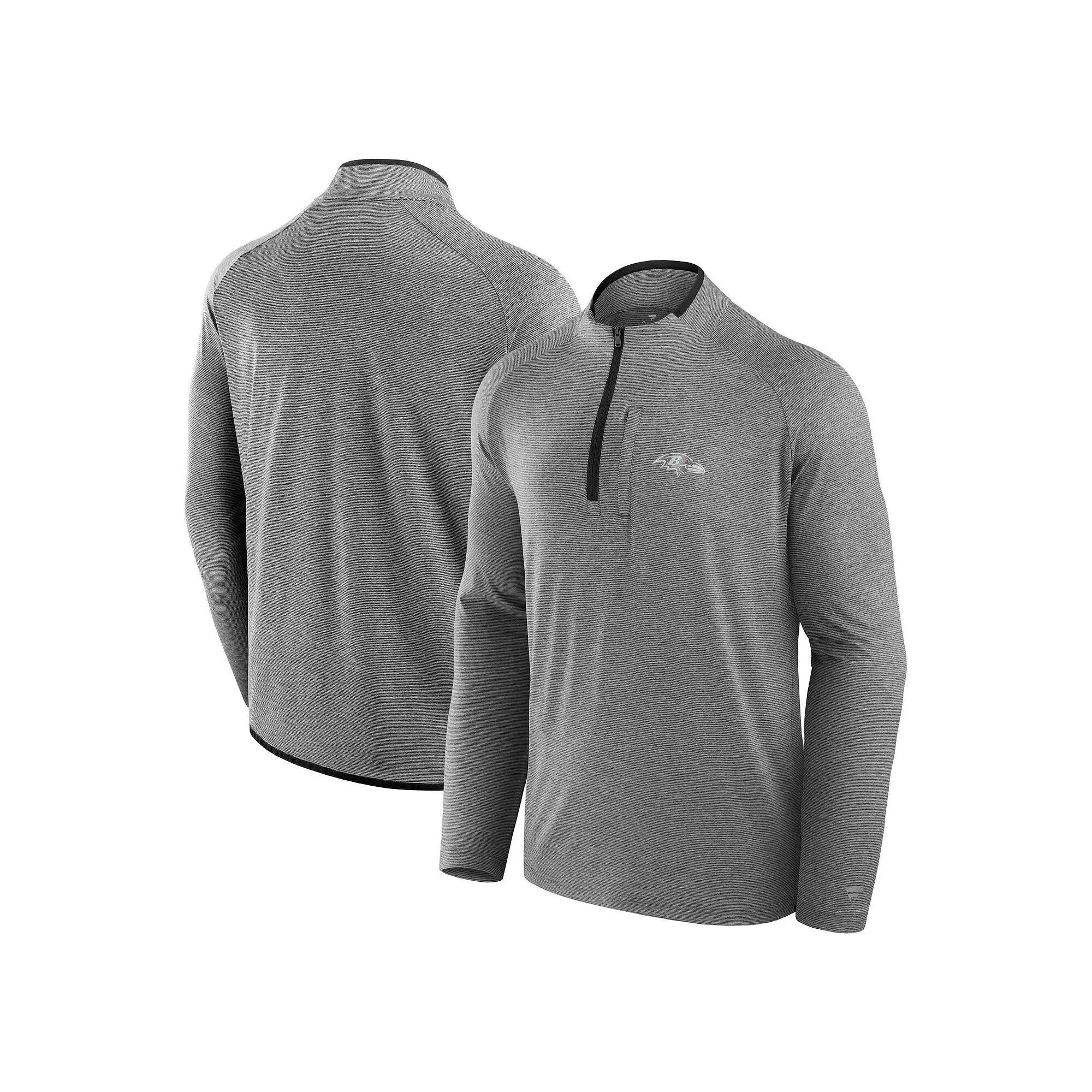 Unisex Fanatics Charcoal Houston Texans Front Office Performance Primary Quarter-Zip Jacket, Adult Unisex,  Product Image