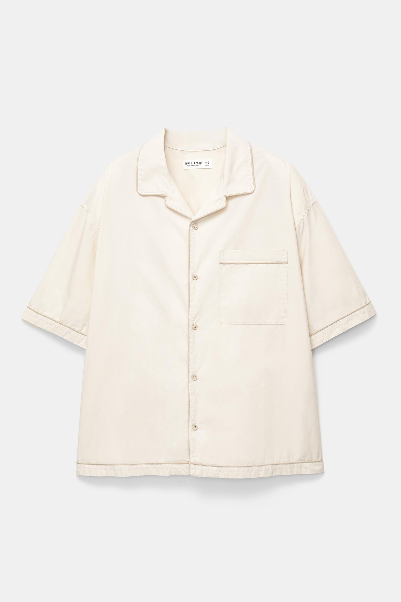 Short sleeve poplin shirt Product Image