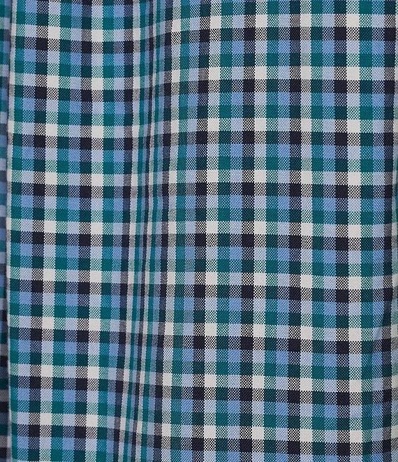 Roundtree & Yorke Short Sleeve Multi Check Oxford Sport Shirt Product Image
