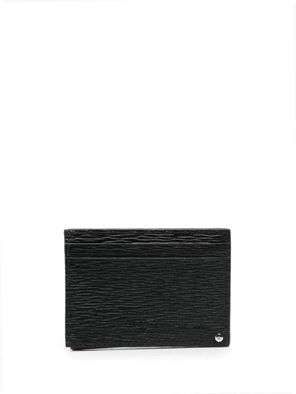 Gancini-embellished Cardholder In Schwarz Product Image