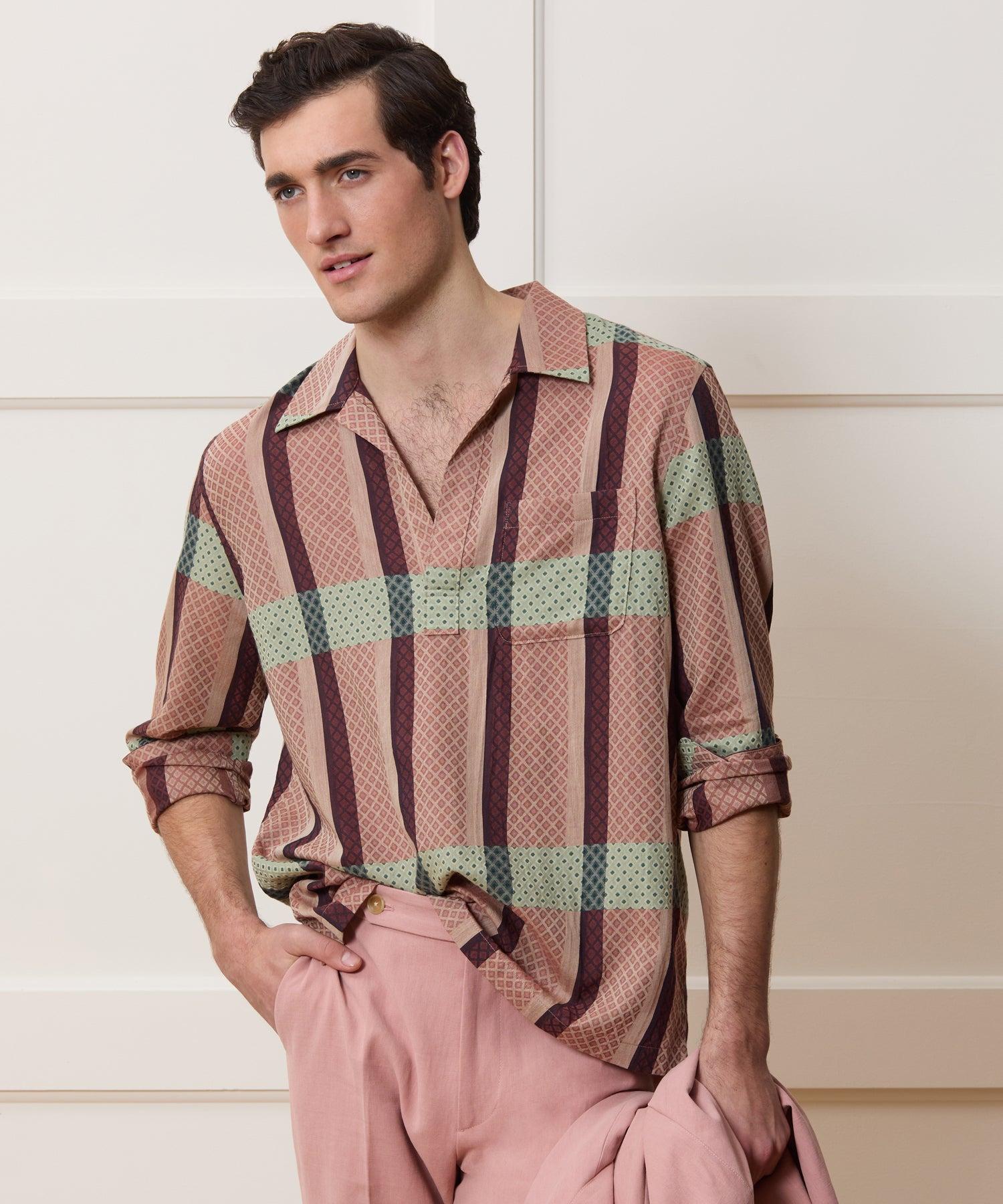 Relaxed Cotton Popover Shirt Product Image