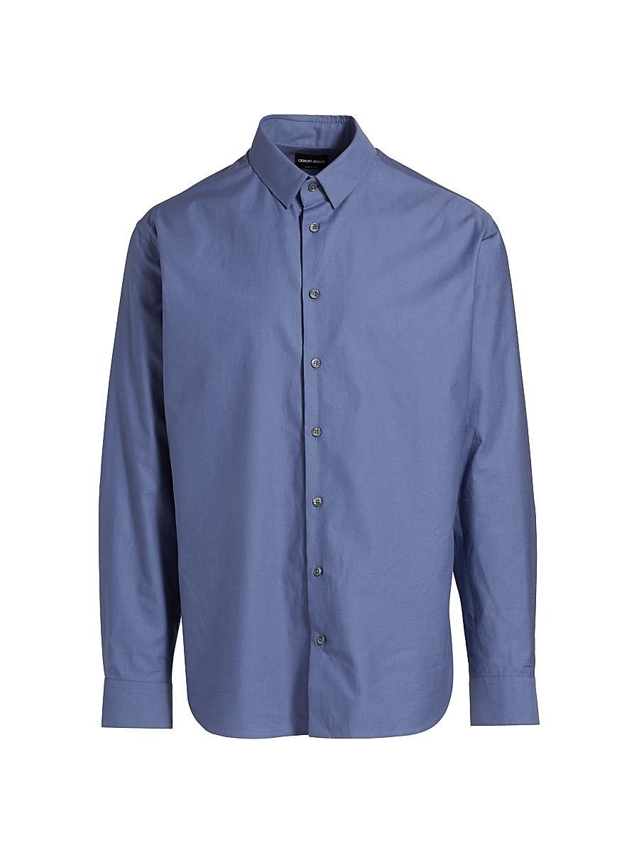 Mens Logan Piece-Dyed Cotton Sport Shirt Product Image