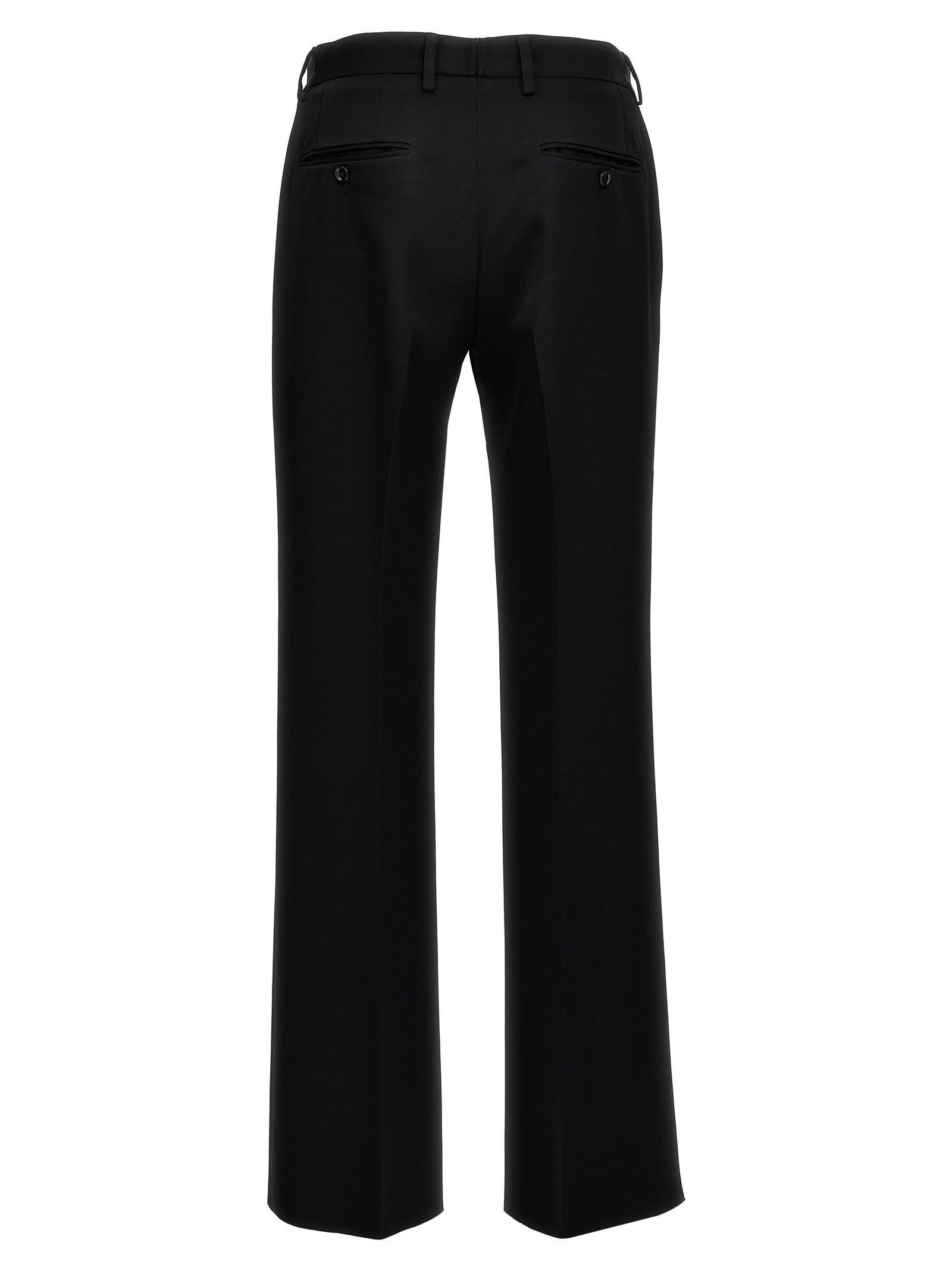 Stripe Detail Tailored Trousers In Black Product Image