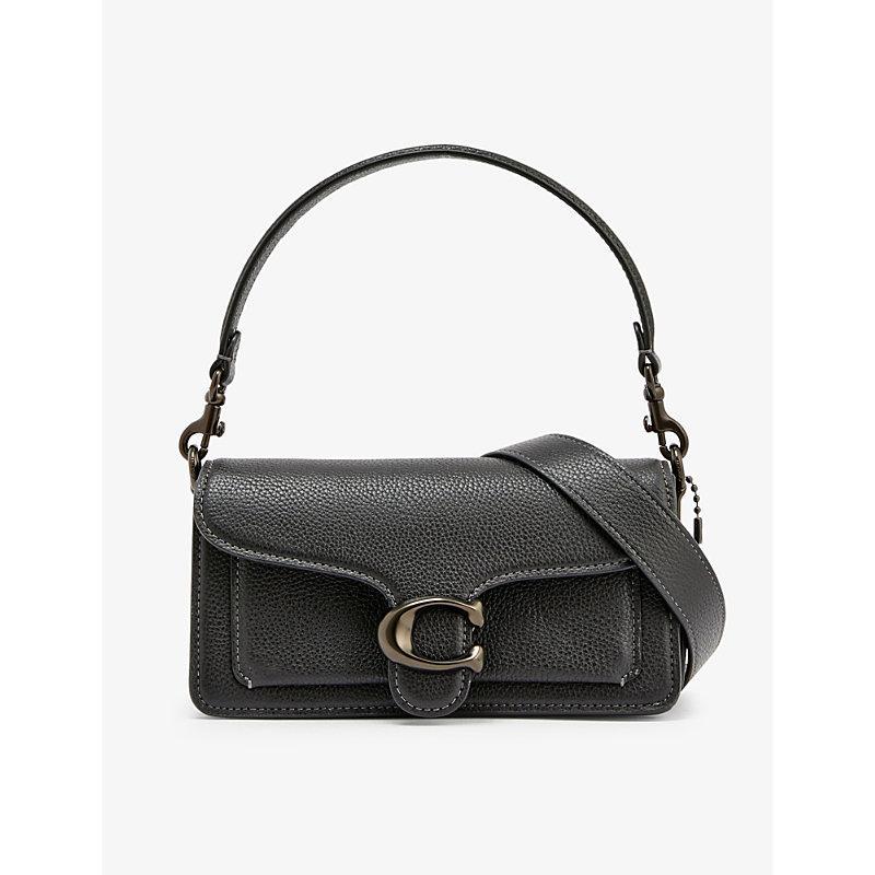 Tabby Leather Shoulder Bag In V5/black Product Image