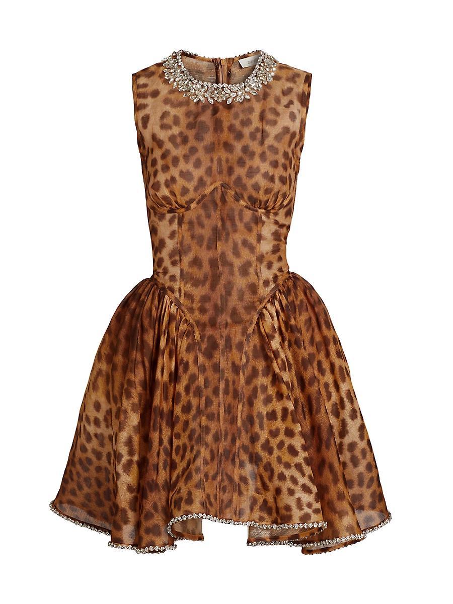 Womens Crush Fit & Flare Minidress Product Image