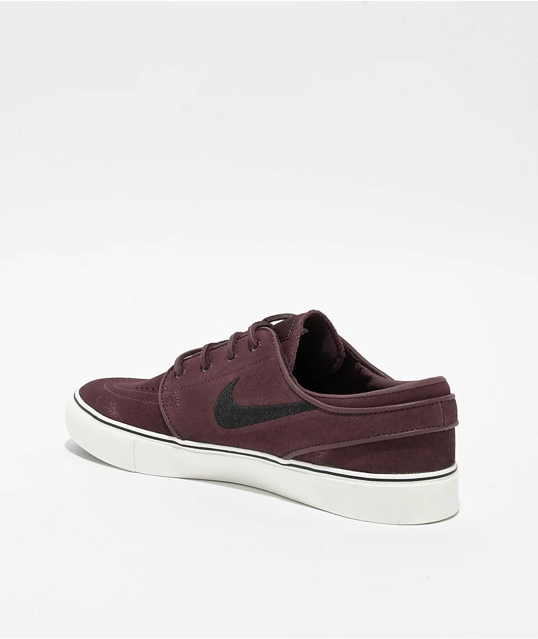 Nike SB Zoom Janoski OG+ Burgundy Crush, Sail & Black Skate Shoes Product Image