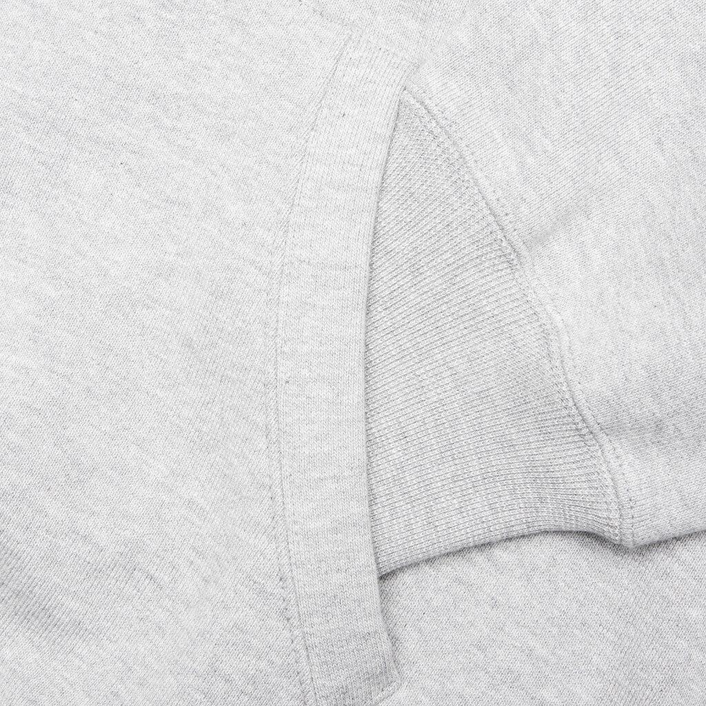 Heavyweight Pullover Hooded Sweatshirt Type 2 - Gray Male Product Image