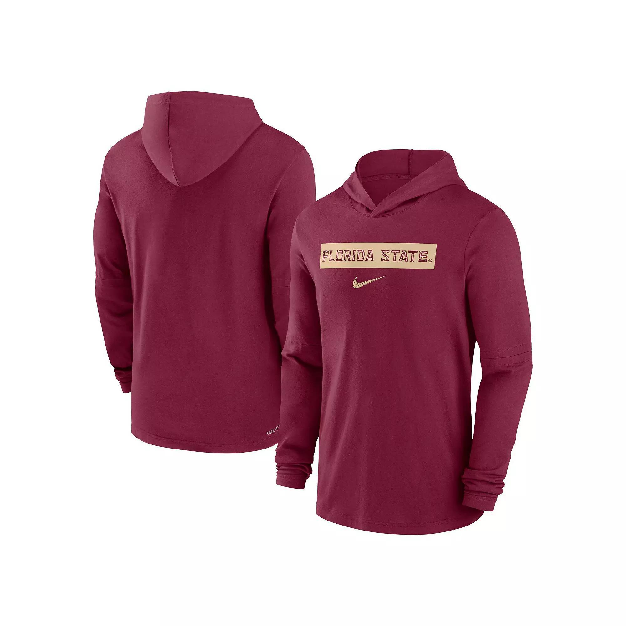 Men's Nike Cardinal Stanford Cardinal 2024 Sideline Hoodie Performance Long Sleeve T-Shirt,  Product Image