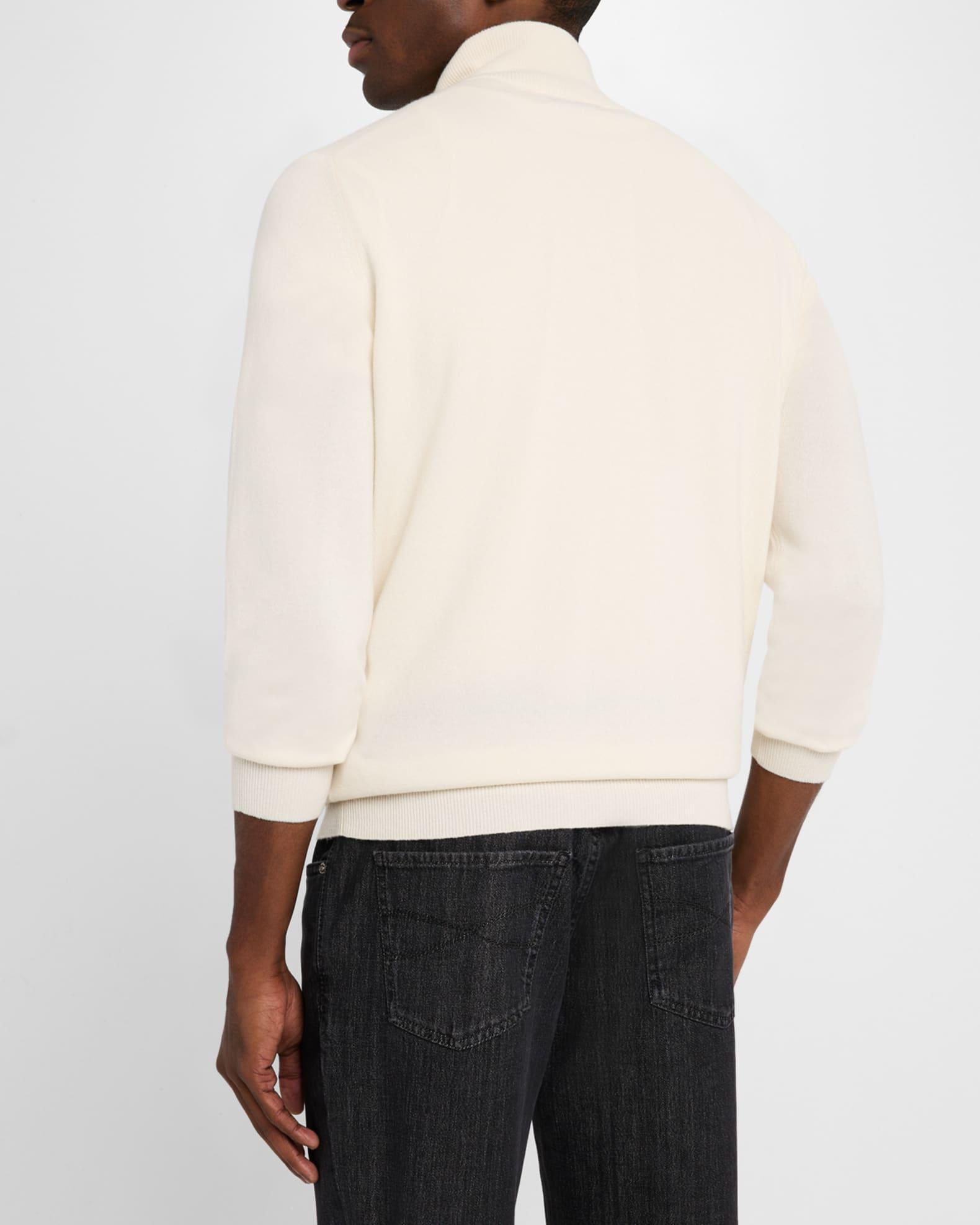 Men's Cashmere Half-Zip Sweater Product Image