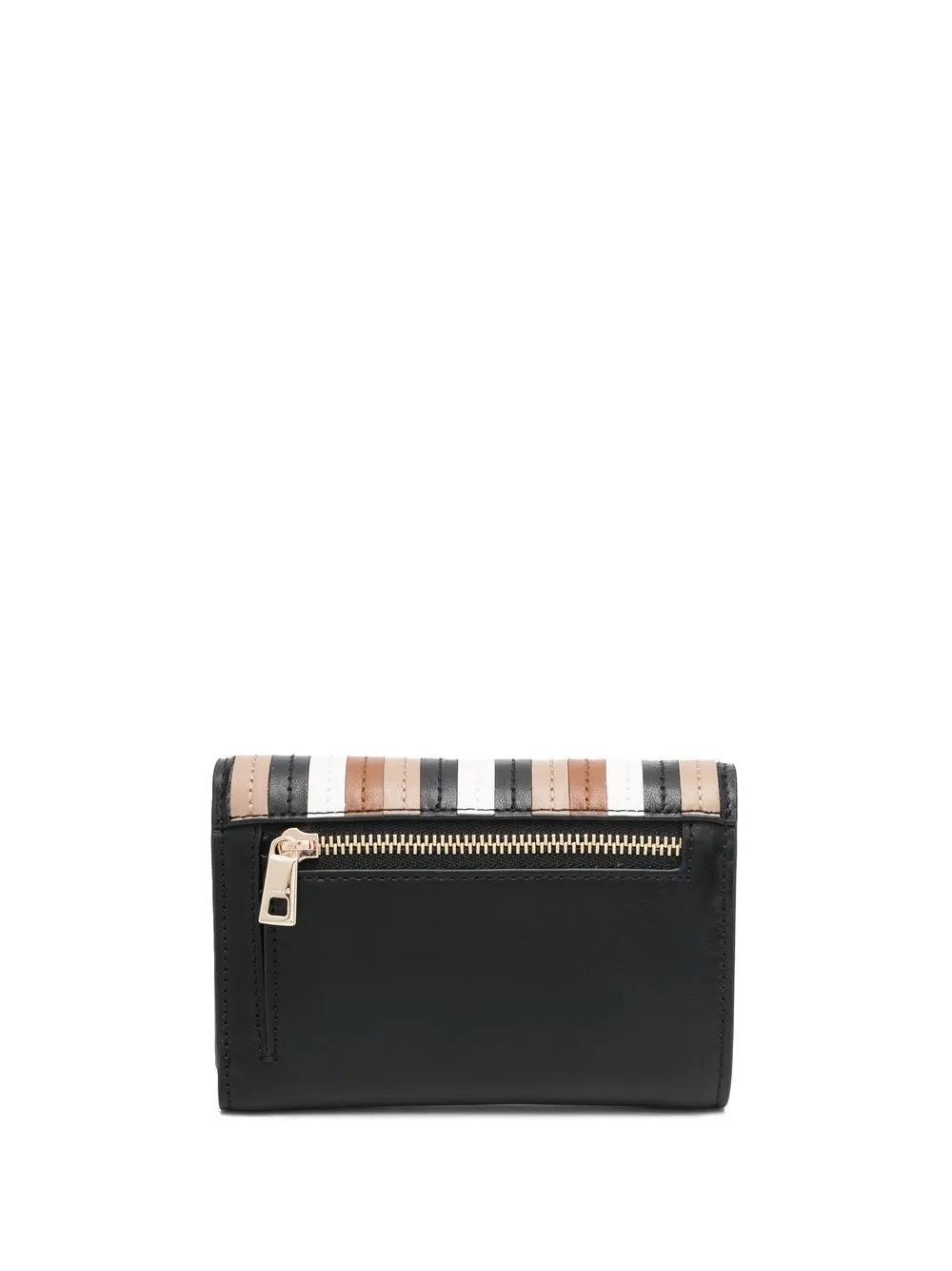 FURLA Logo-plaque Leather Wallet In Schwarz Product Image