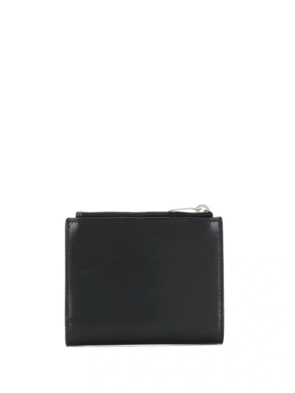 SAINT LAURENT Monogram Leather Wallet In Black Product Image