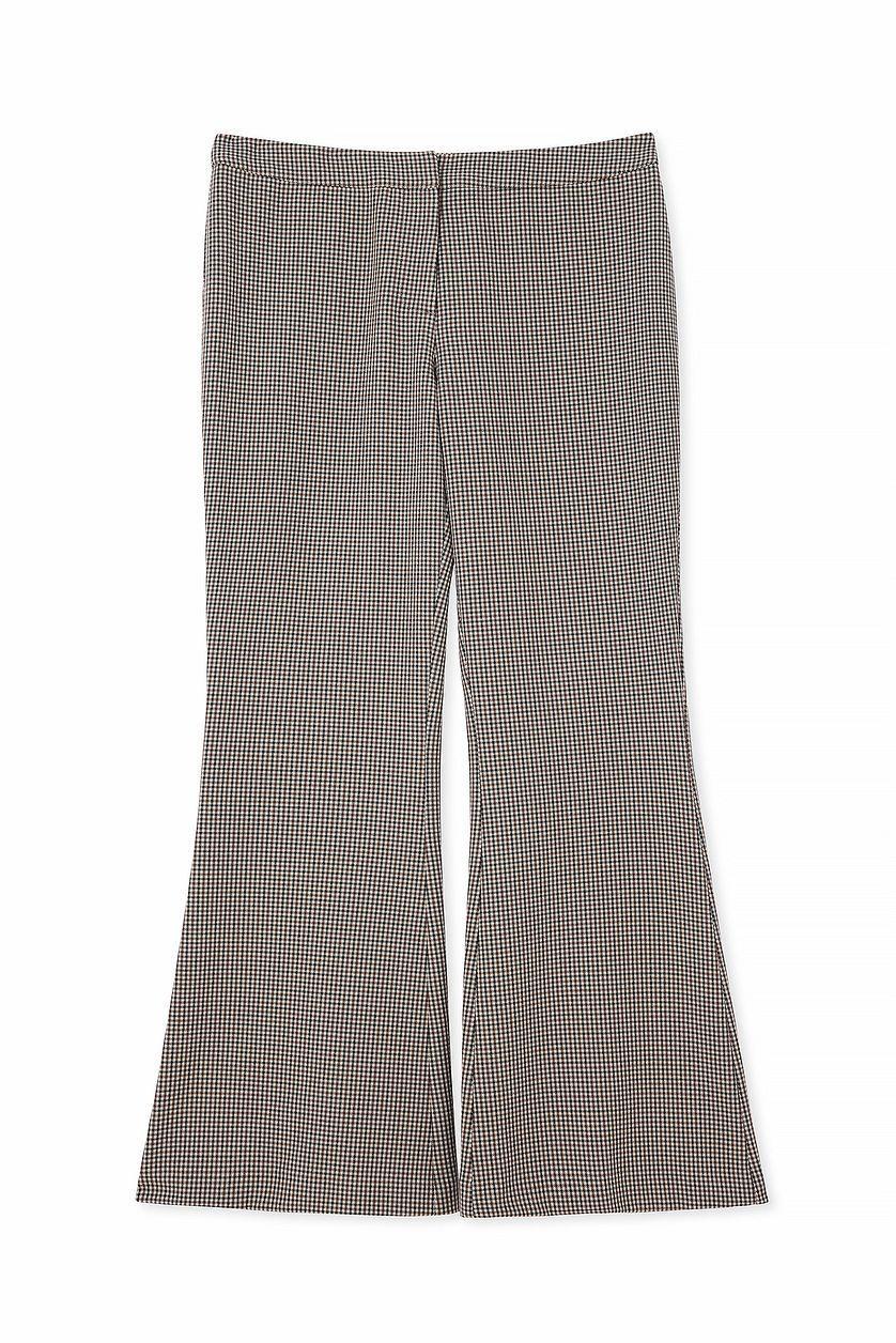 Flared Houndstooth Tailored Pants Product Image