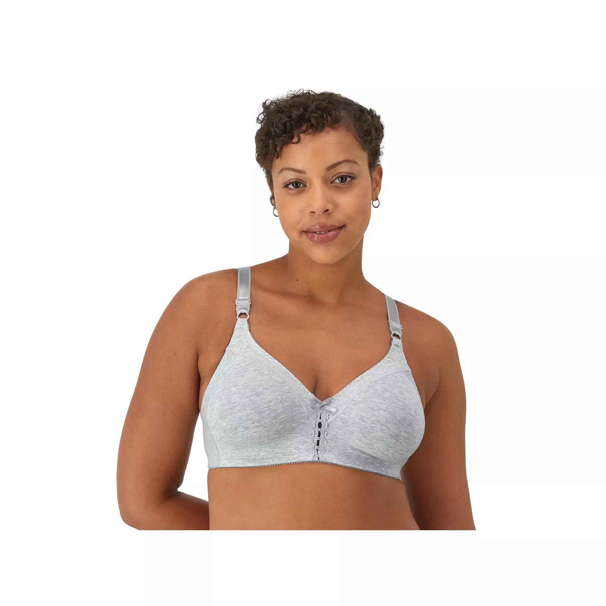 Bali® Double Support® Full-Figure Wireless Bra 3036, Women's, Size: 40 Dd, Grey Grey Product Image