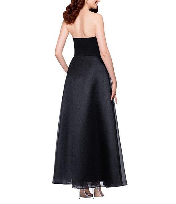 Betsy & Adam Petite Size Strapless Ball Gown Product Image