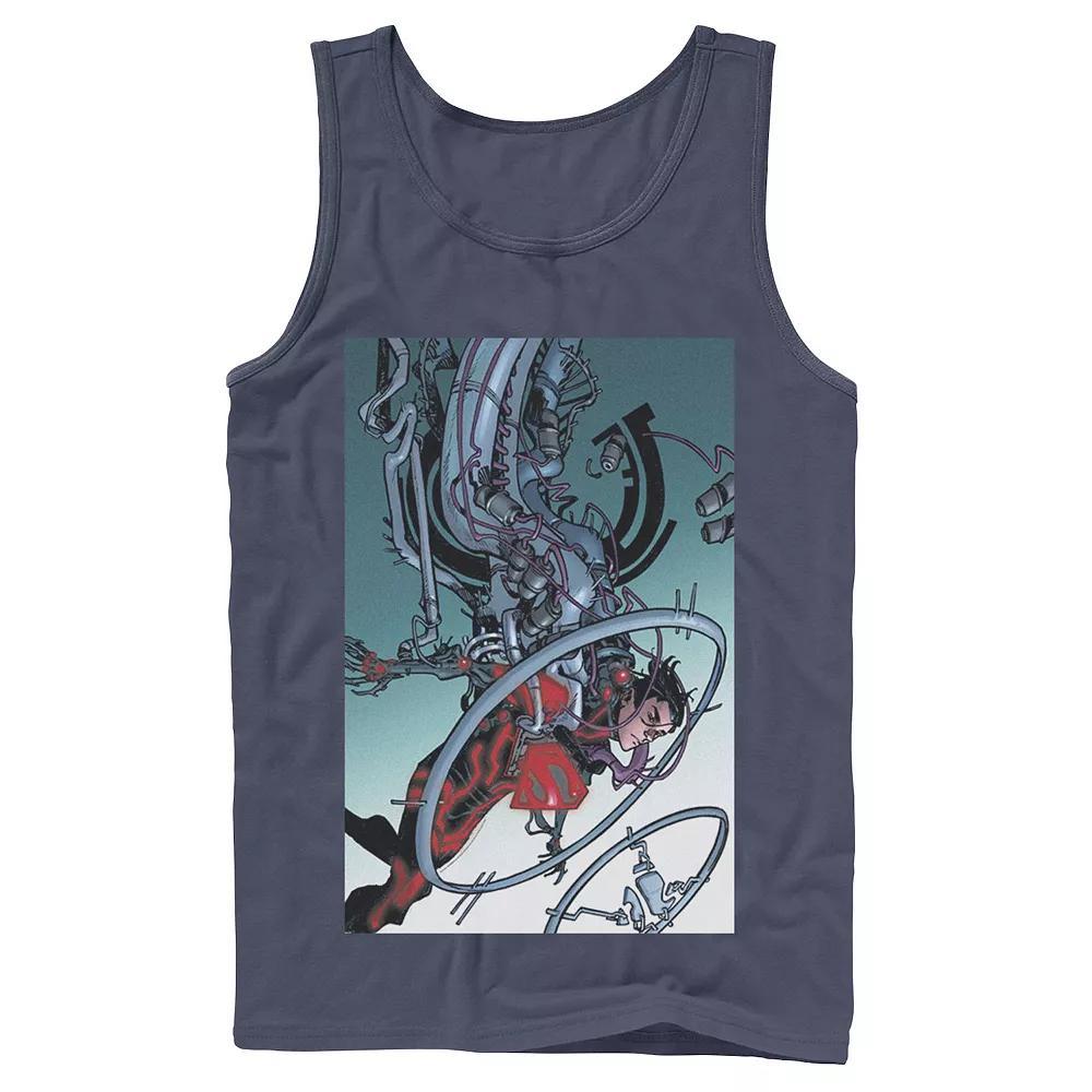 Men's DC Comics Superman Mechanics Comic Poster Tank Top,  Product Image