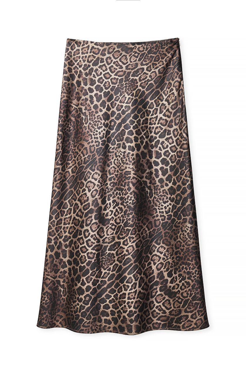 Satin Midi Skirt Product Image