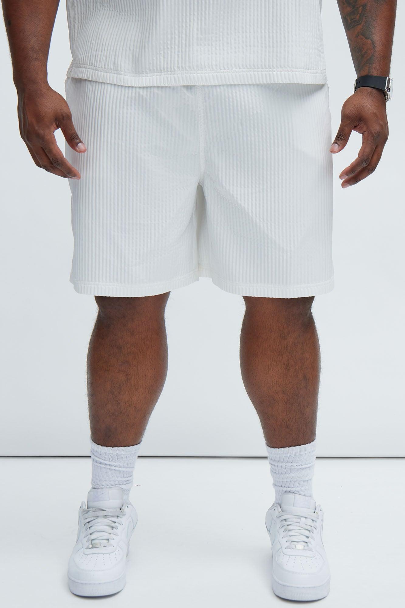 Santiago Relaxed Shorts - White Product Image