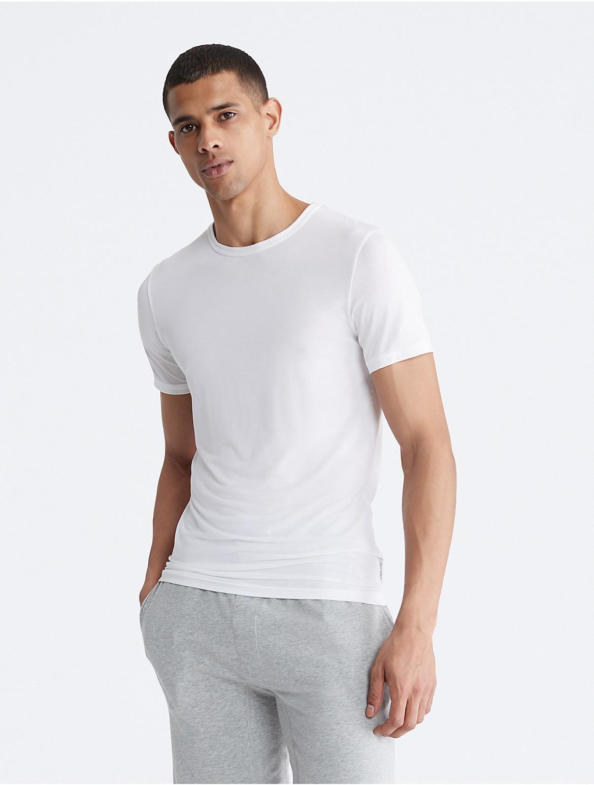 Calvin Klein Mens Ultra-Soft Modern Sleep Tee - Red - S Product Image