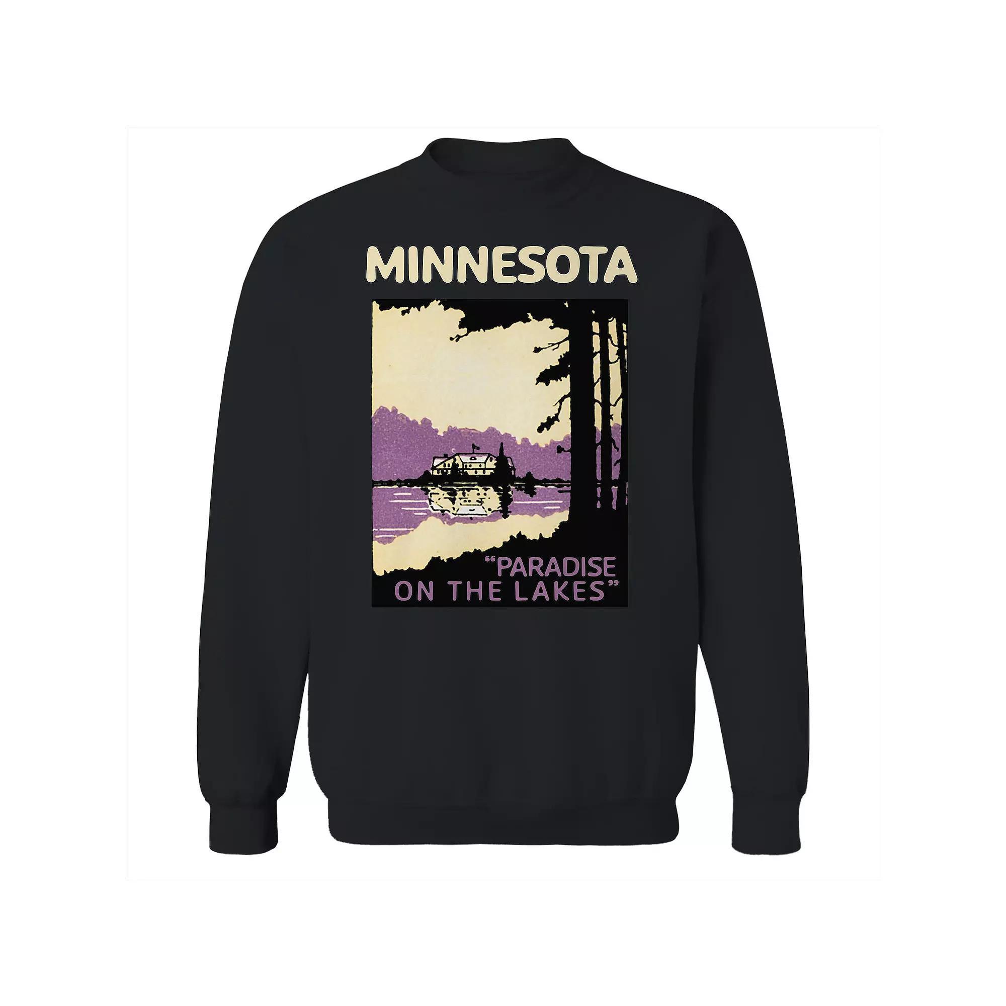 Men's Minnesota Black Fleece Sweatshirt, Size: Large Product Image