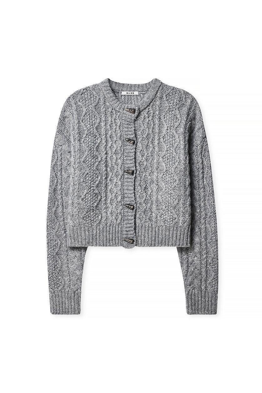Knitted Cable Cardigan Product Image