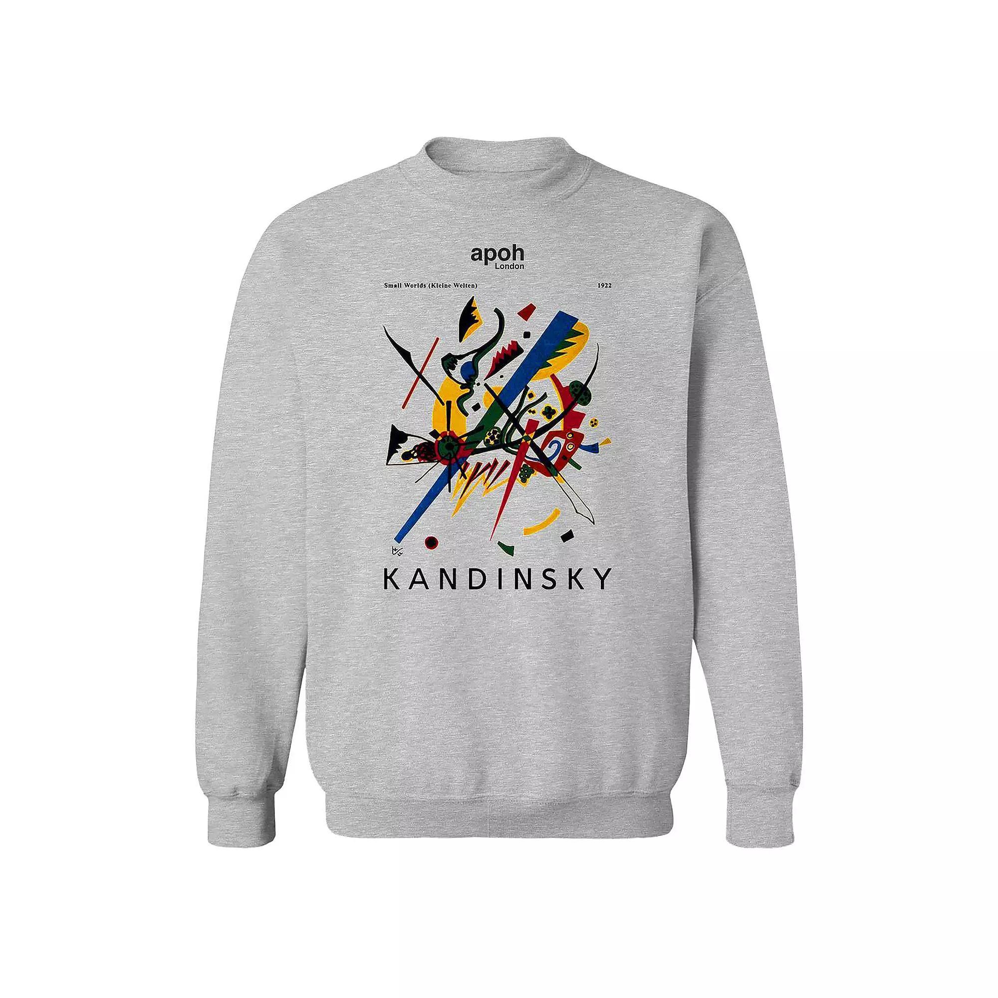 Men's apoh - Kandinsky Small Worlds Graphic Sweatshirt, Size: Large, Sport Gray Product Image