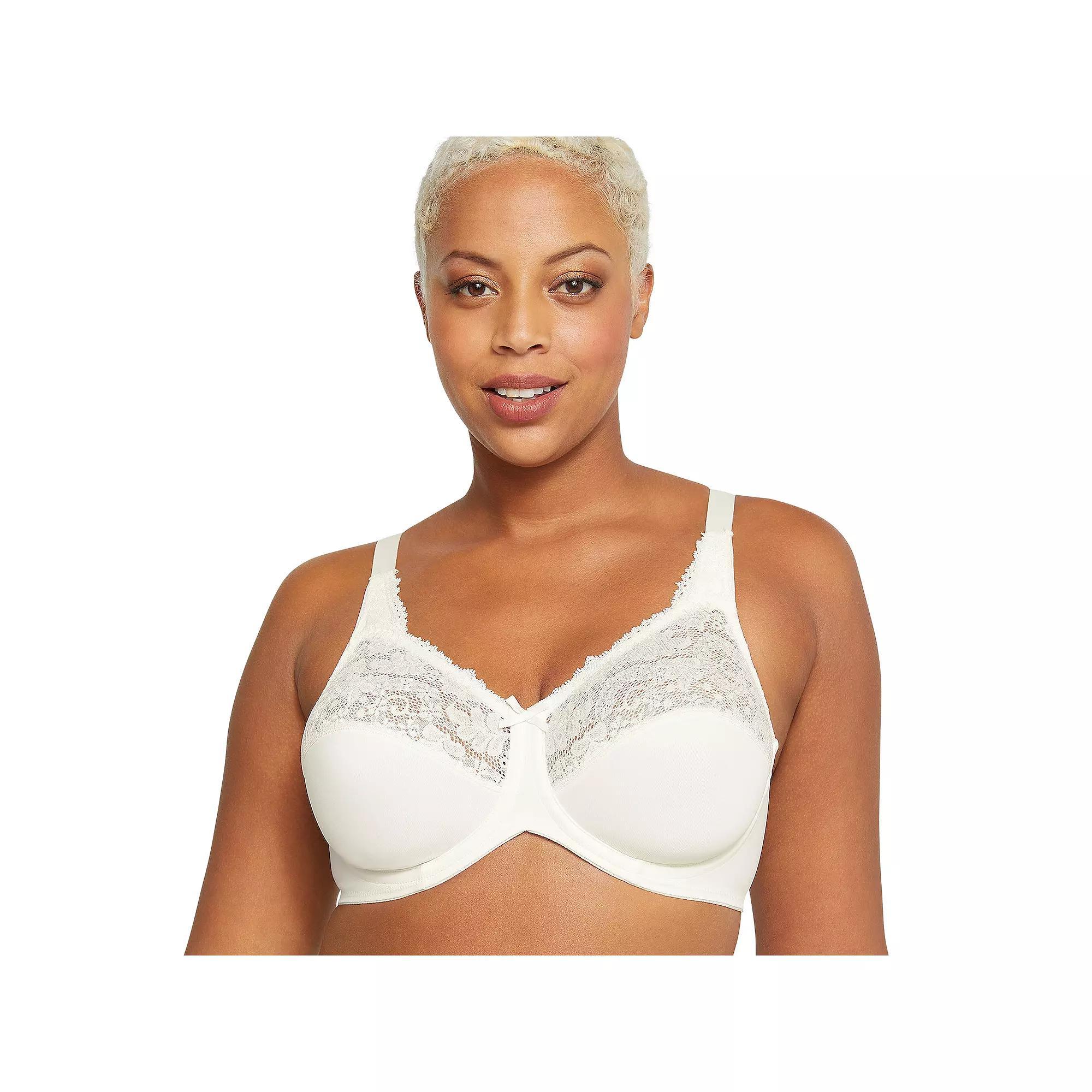 Lilyette by Bali Full-Coverage Minimizer Underwire Bra LY0428, Women's, Size: 42 Dd, White Product Image