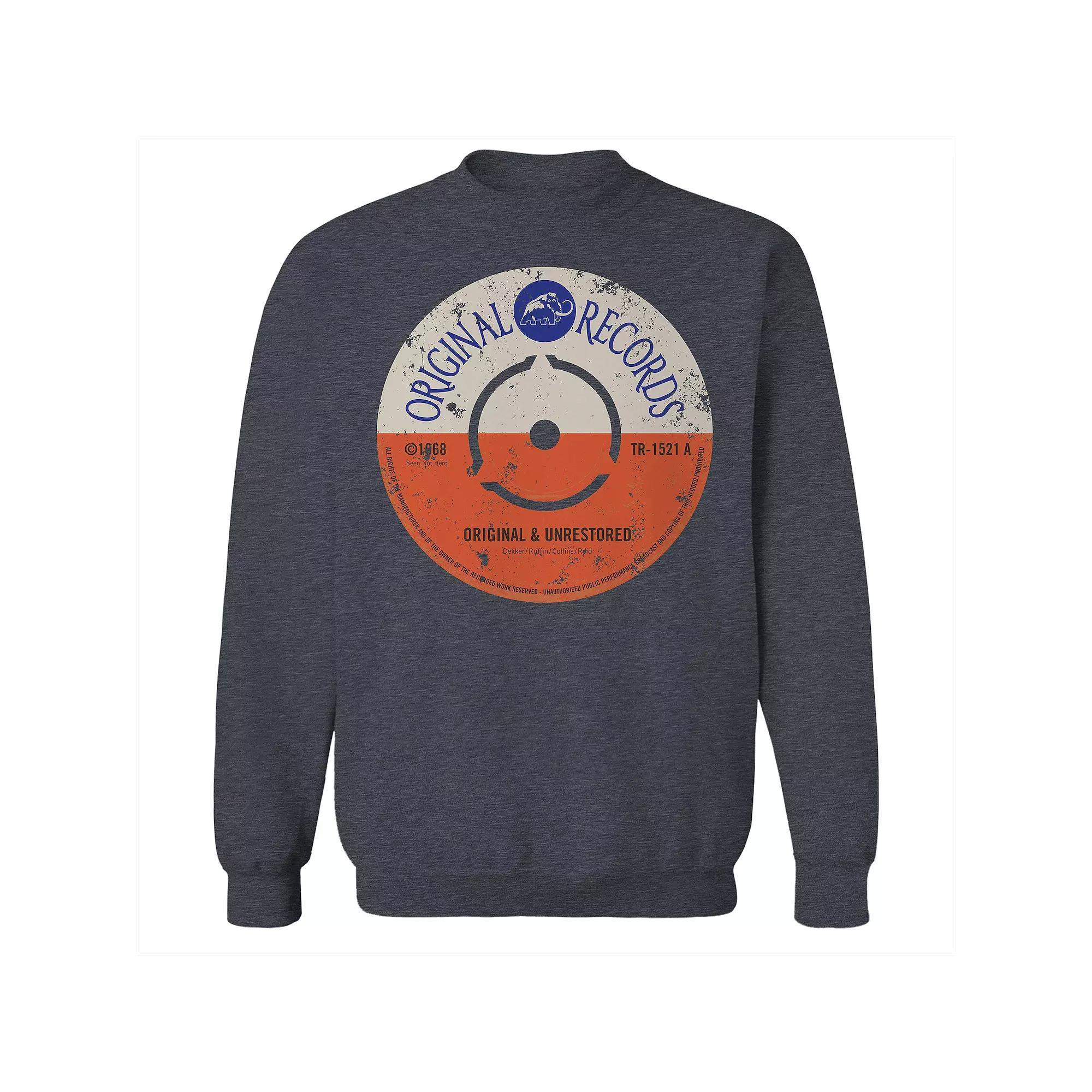 Men's Original & Unrestored Records Fleece Graphic Sweatshirt,  Product Image
