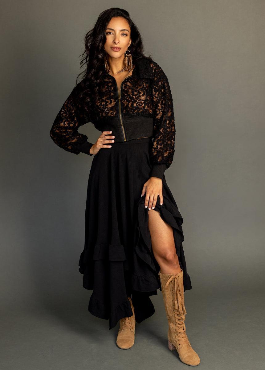 Luxe Jacket in Black Female Product Image