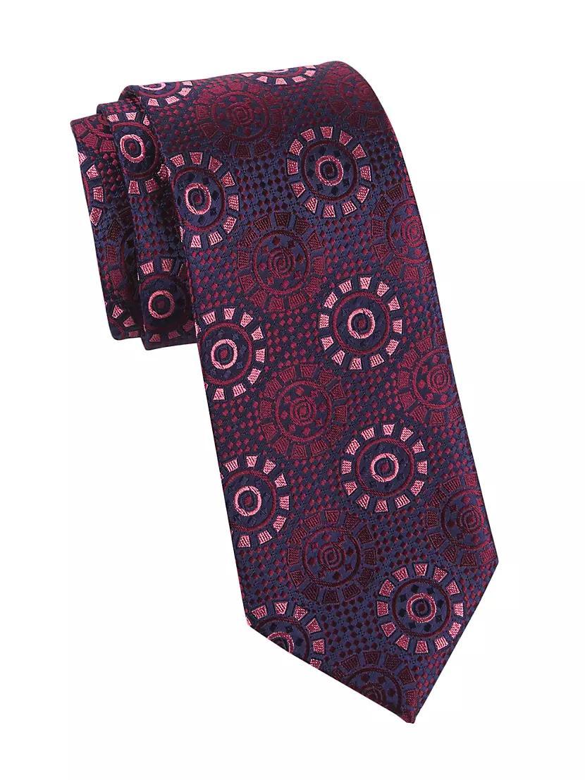 Medallion Woven Silk Tie Product Image