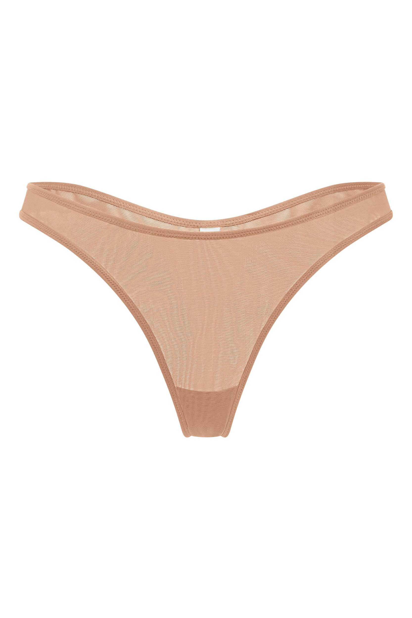 Soft Mesh Single Layer Underwired Bra in Warm Peach Product Image