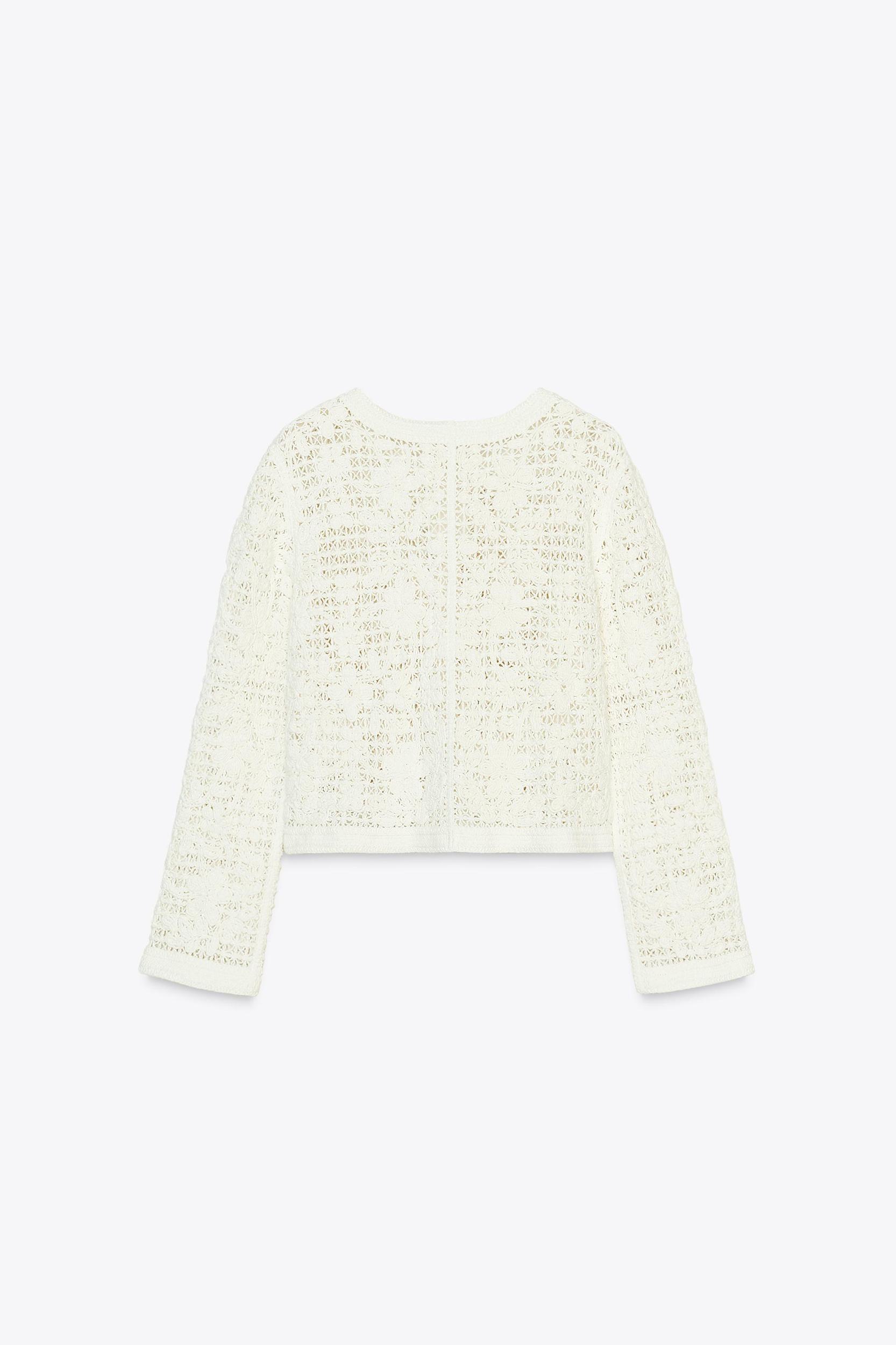 CROCHET BUTTON JACKET Product Image