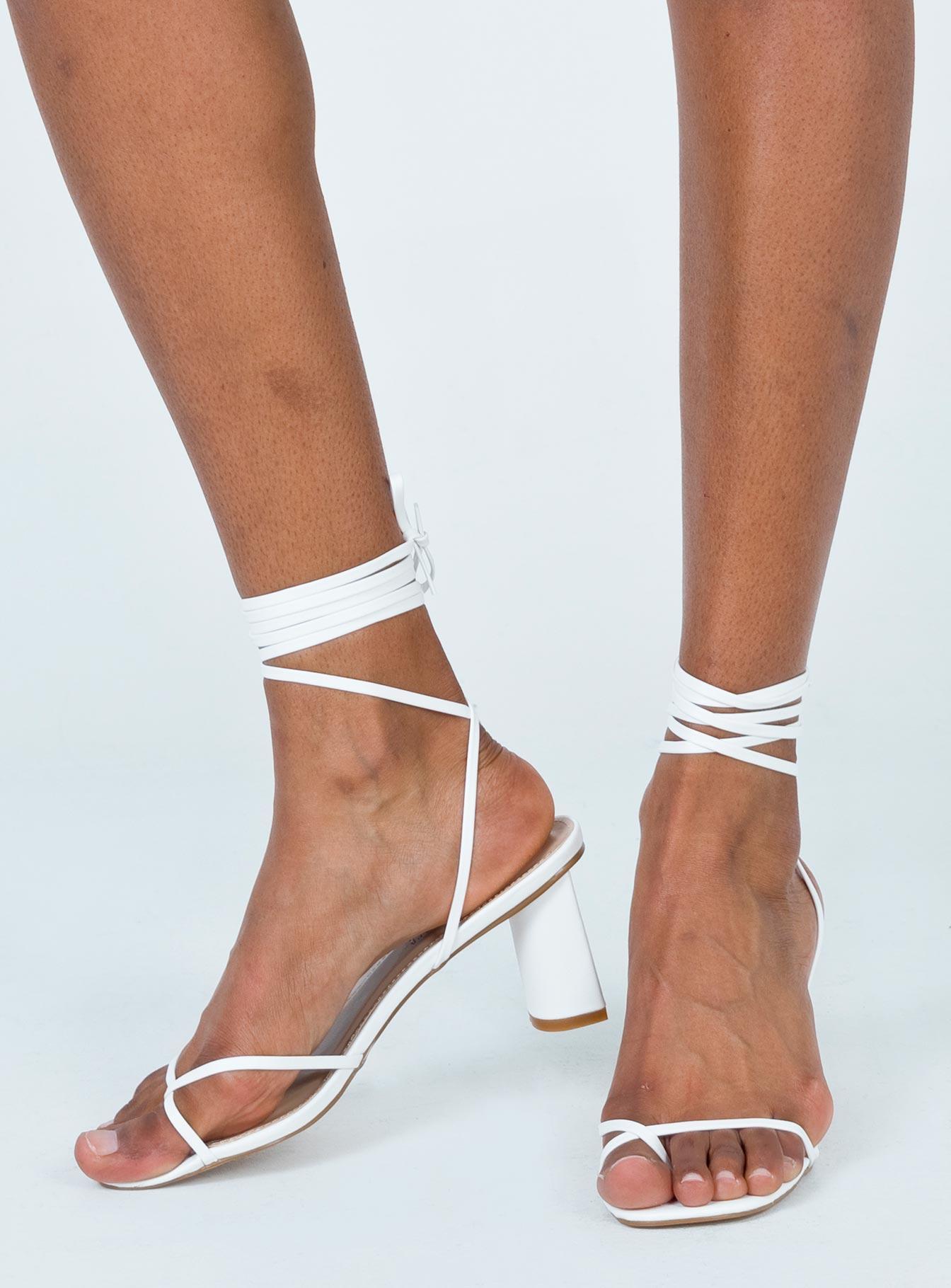 The Lena Heels White Product Image