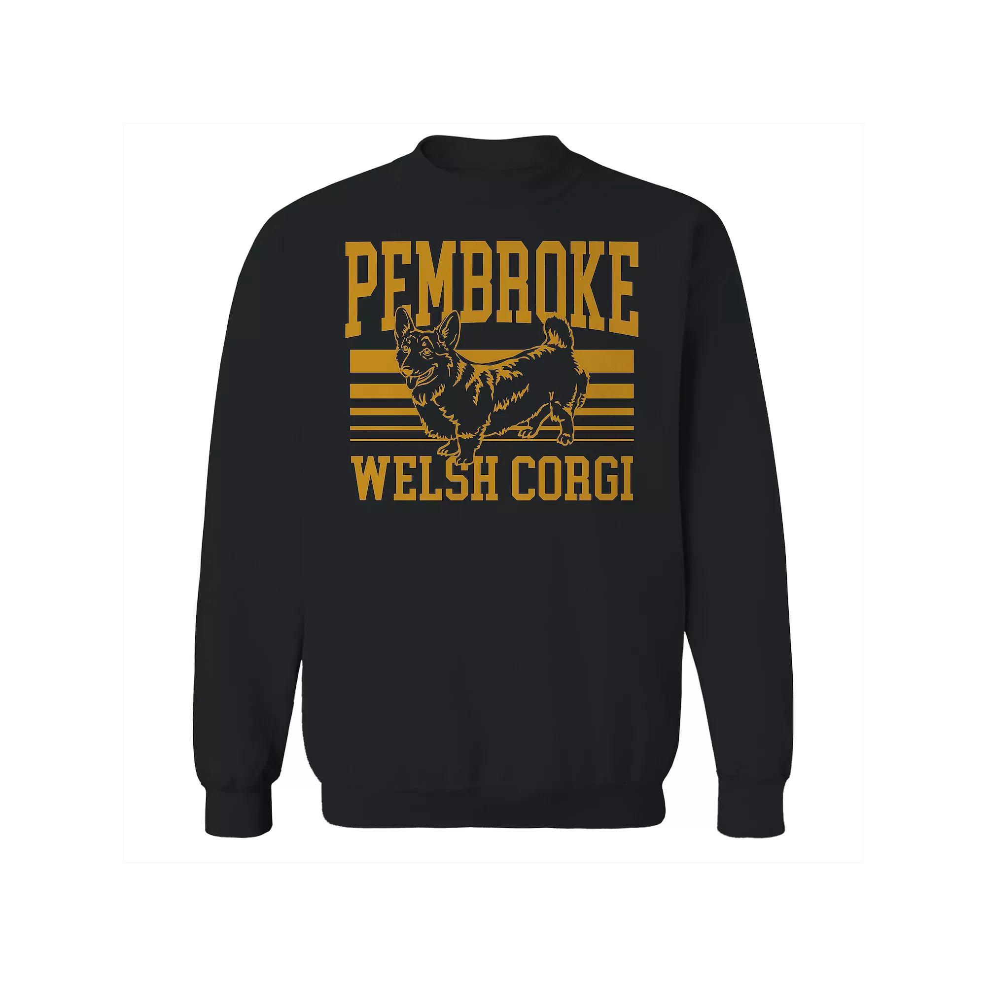 Men's COLAB89 Welsh Corgi Graphic Sweatshirt, Adult Unisex,  Product Image