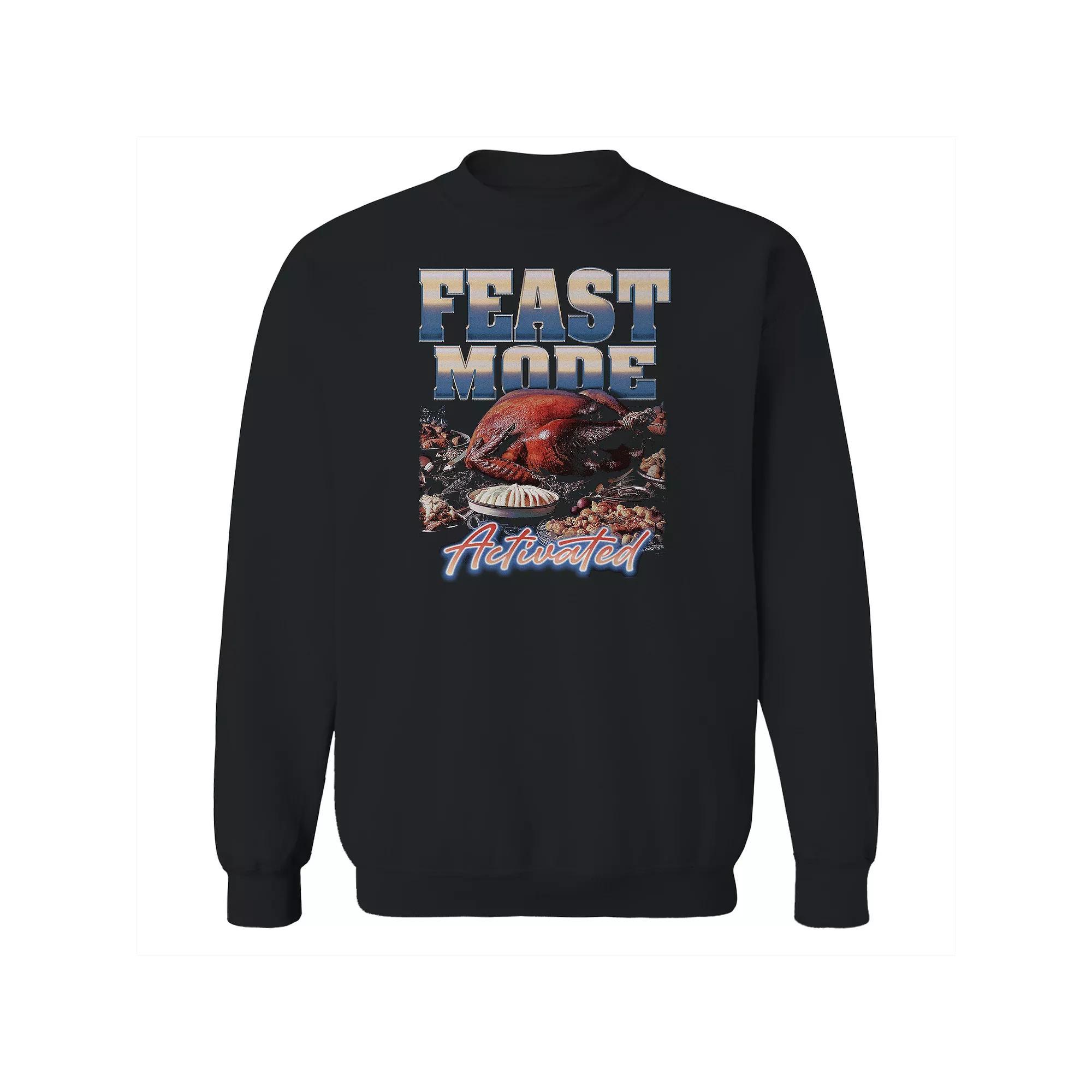 Men's COLAB89 Feast Mode Activated Thanksgiving Graphic Sweatshirt, Adult Unisex,  Product Image